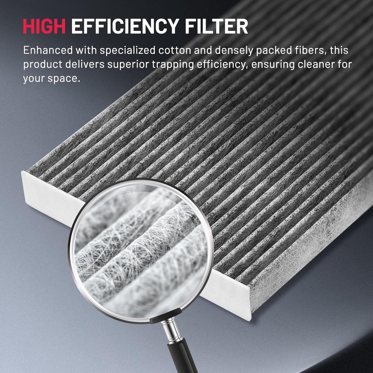 BDFHYK CF10361 Cabin Air Filter with Activated Carbon Compatible with Chevy 2005-2010 Cobalt, 2006-2011 HHR, Compatible with Pontiac 2007-2010 G5, 2005-2006 Pursuit