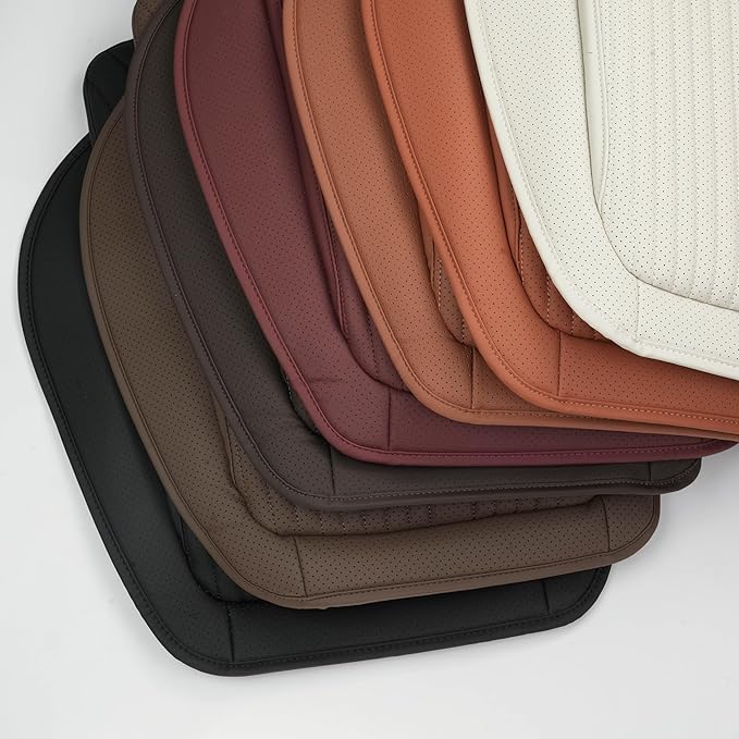 Car Seat Cushion Fit for BMW Accessories Front and Rear Seat Pad for Car Driver Seat Office Chair Ocher Brown(1PC)