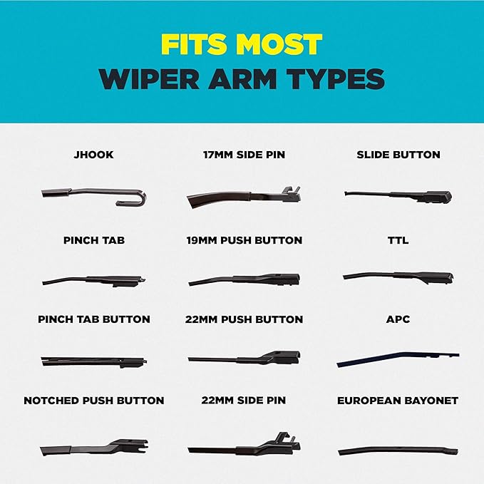 Invisible Glass CSB24 Ceramic Silicone 24" Premium All-Season Windshield Wiper Blade – Automotive Replacement Beam Blade with HydroGuard Water Repellent Coating for Quiet, Streak-Free Performance