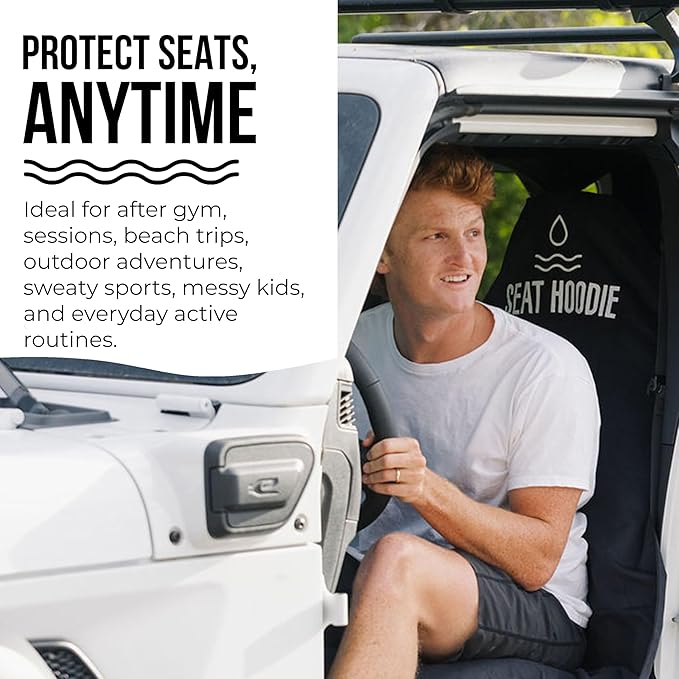 Car Seat Towel | Premium Microfiber Towel Seat Covers for Cars | Universal Fit & Machine Washable | Portable Car Seat Towel Cover After Gym, Yoga, Beach Navy