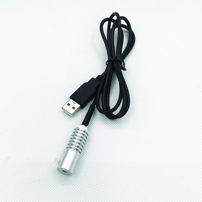 Side Glow Fiber Optic USB Light Source Illuminator Fiber lamp Light Source Guide Fiber LED Light Source 5V Fiber Small Light Source(White, 5mm)