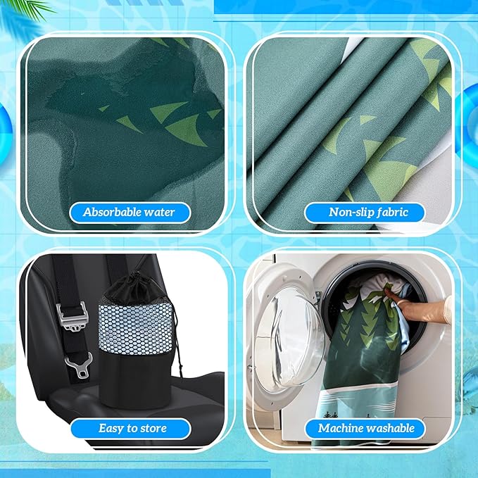 1 Pack Car Seat Towel Covers with Storage Bag 63 x 32 Inch Athletic Running Towel Seat Sweat Washable Non Slip Cover Gift for Car Outdoor Sport Activities (National Park 1)