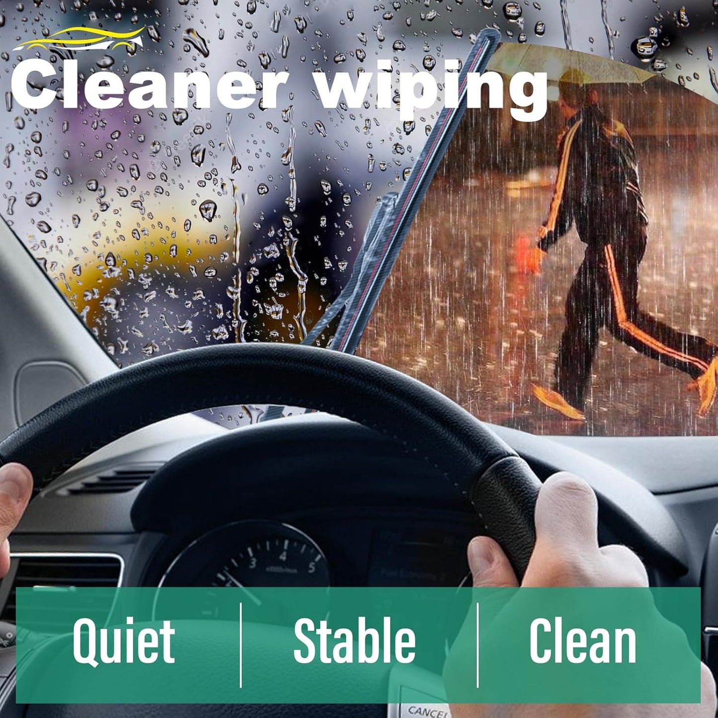 26" 24" 14" Windshield Wiper Blades Replacement for Honda Pilot 2016 2017 2018 2019 2020 2021 2022 Premium All Weather Front Rear Wipers Set - OEM Quality (Pack of 3)