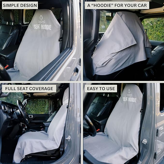 Car Seat Towel | Premium Microfiber Towel Seat Covers for Cars | Universal Fit & Machine Washable | Portable Car Seat Towel Cover After Gym, Yoga, Beach Blue