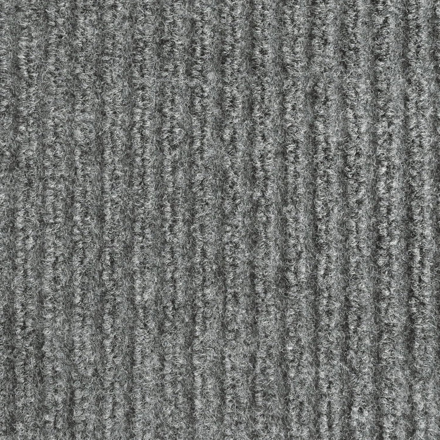 iCustomRug Spartan Weather Warrior Duty Indoor/Outdoor Utility Ribbed in 3ft,4ft,6ft Widths 70 Custom Sizes with Natural Non-Slip Rubber Backing 4'X36' in Grey
