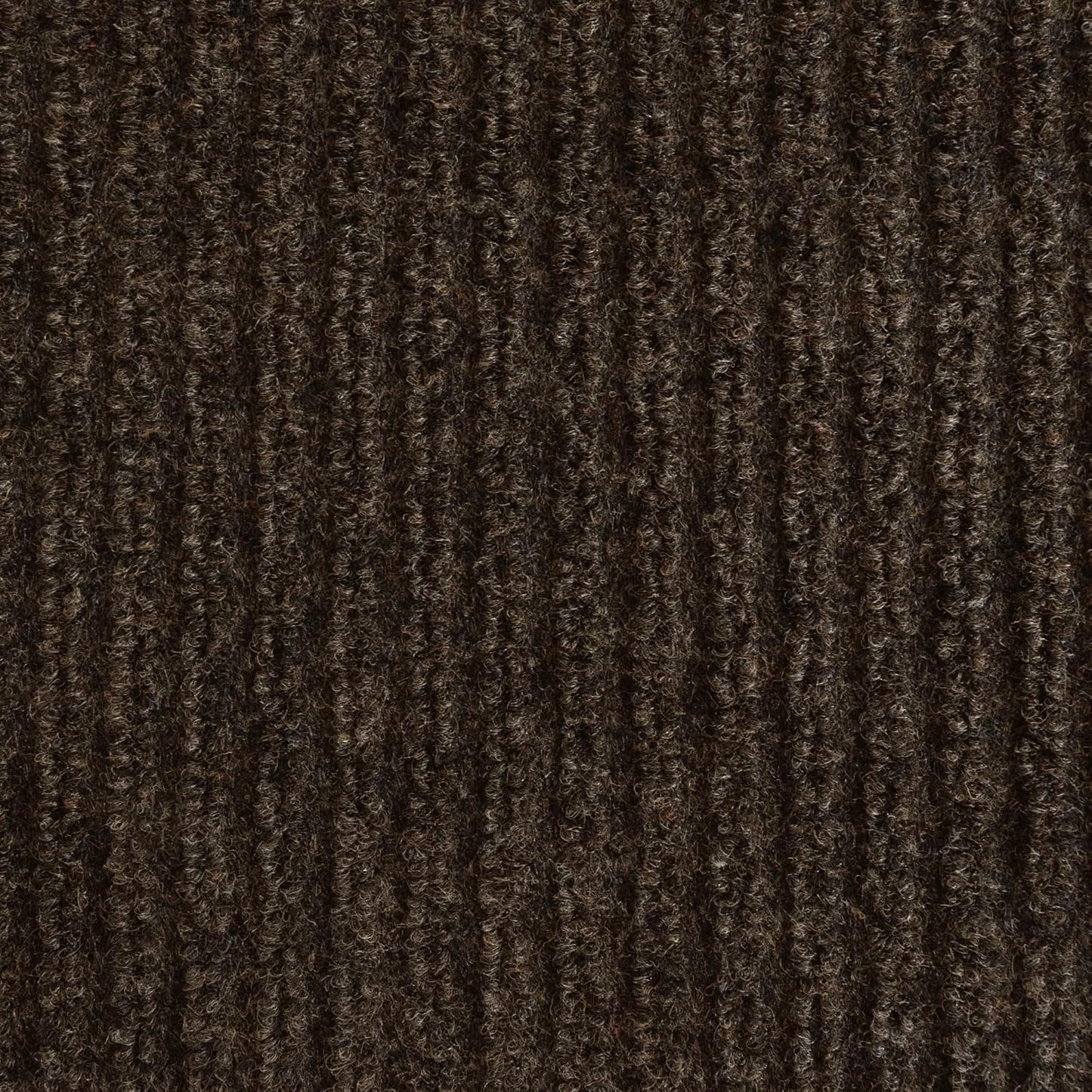 iCustomRug Spartan Weather Warrior Indoor/Outdoor Utility Ribbed Carpet Runner with Non-Slip Thermoplastic Rubber Backing, 6ft X 10ft in Brown