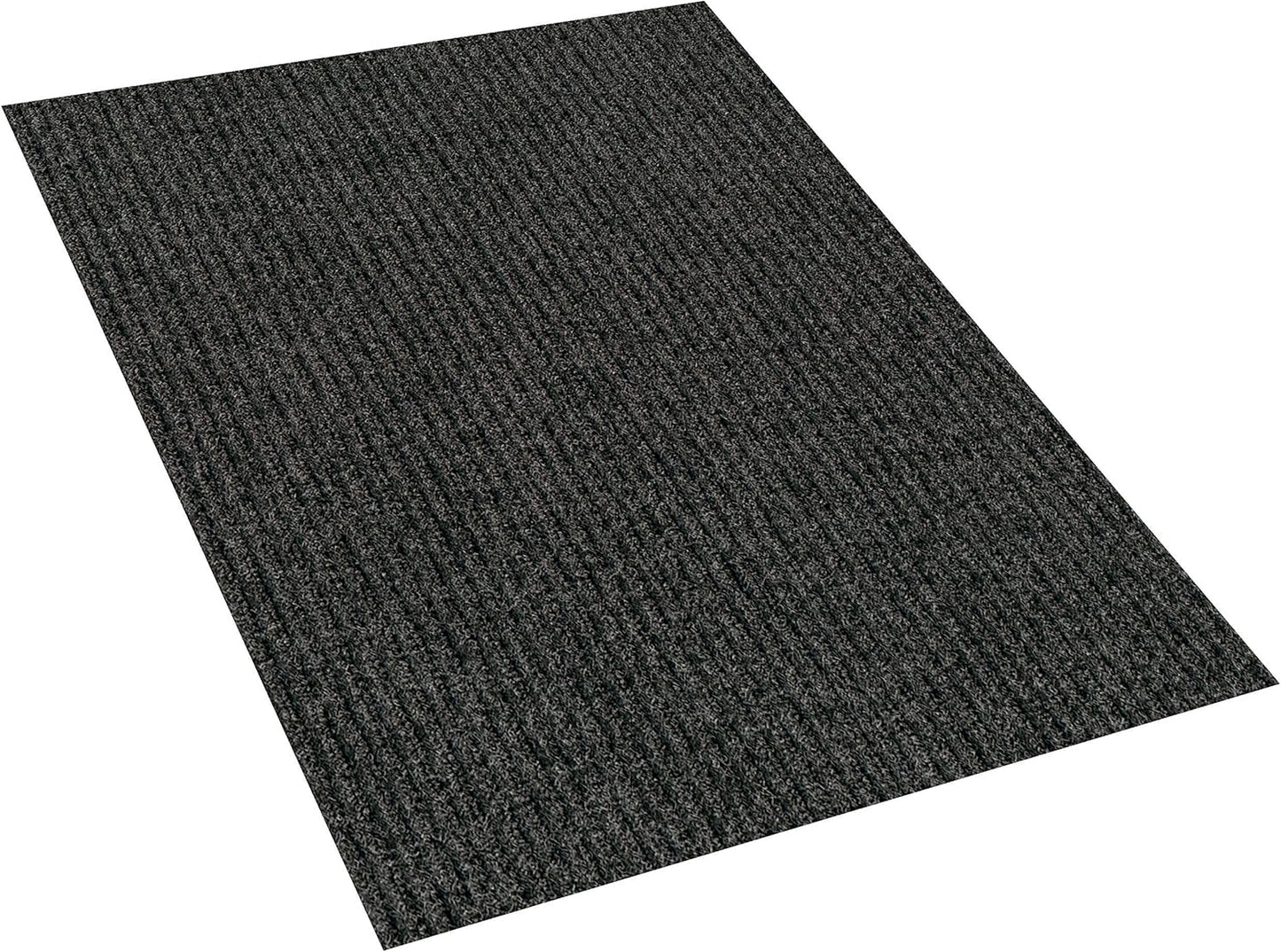 KOECKRITZ Heavy Duty Durable All Weather Indoor/Outdoor Non Slip Entrance Mat Rugs and Runners for Office Business Building Home Garage Front Door (3' x 6', Charcoal)